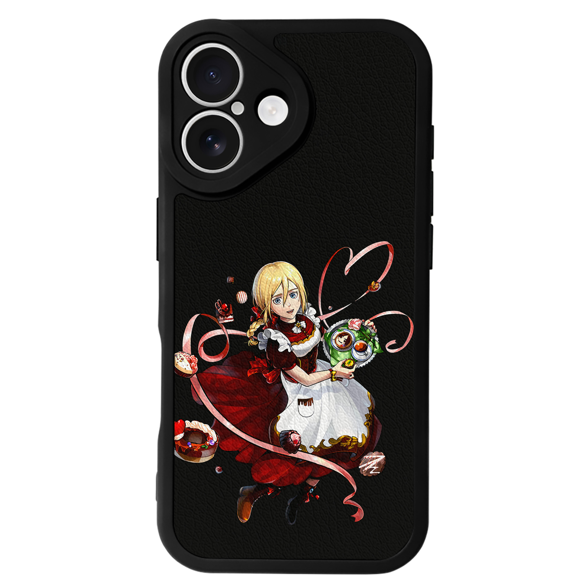 （画像用） 進撃の巨人 クリスタ·レンズ Attack on Titan Christa Lenz 【iPhone 16シリーズ対応】シリコンスマホケース（レザー調） 材質：シリコン